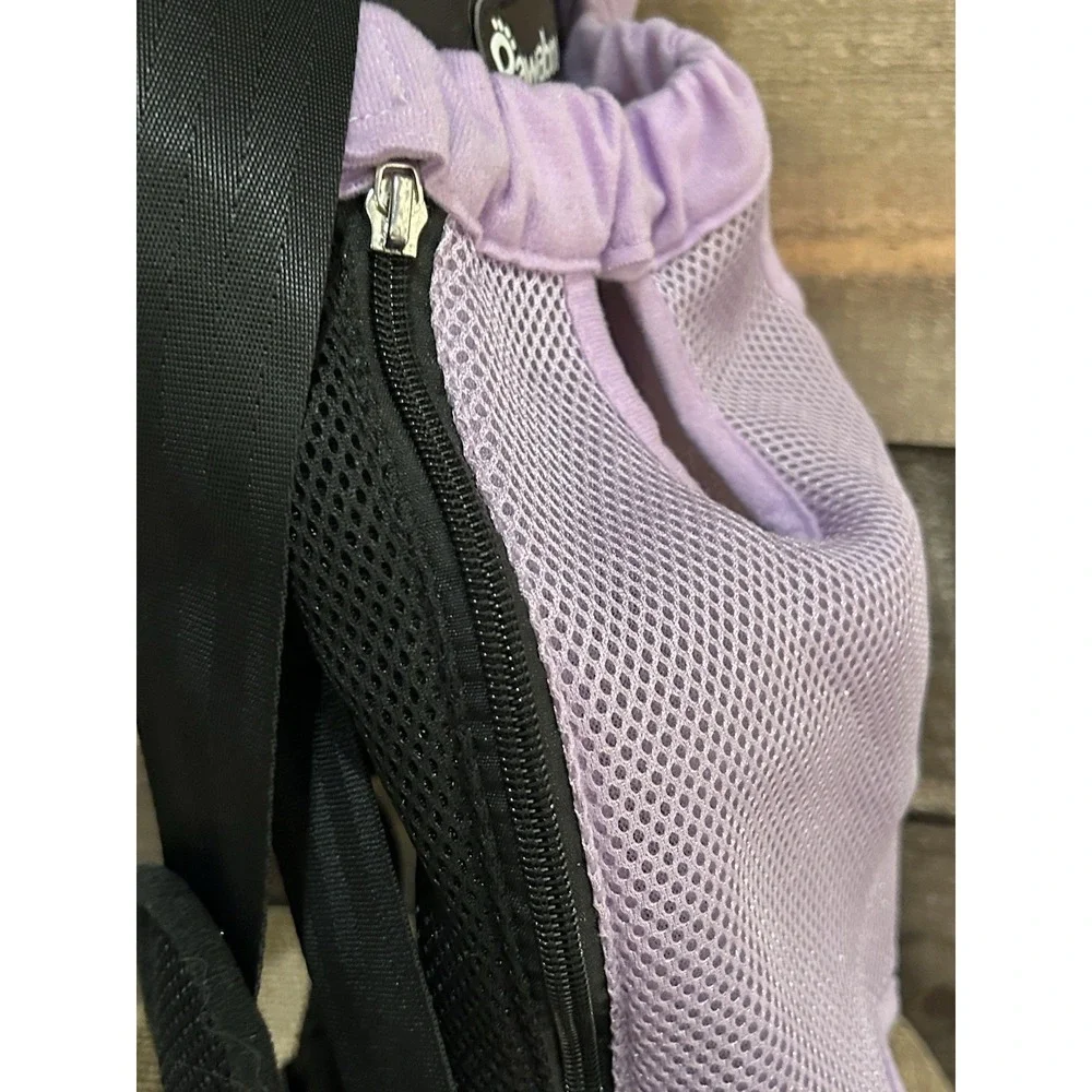Pawaboo Pet Carrier Backpack‎ Adjustable Dog Cat Front Pack Travel Bag Purple